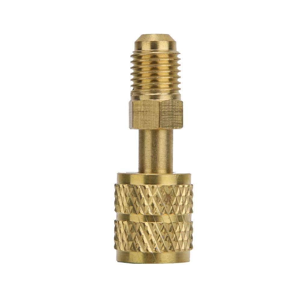 Brass Adapter 1/4" Male to 5/16" Female Charging Hose to Pump New R410 for Outdoor