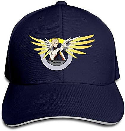 BanBang Games Overwatch Mercy Adjustable Outdoor Sandwich Peaked Caps Hats For Unisex