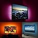 Lampwin Battery Operated LED Strip Light 6.6FT DC 12V Flexible IP65 Waterproof 60 Units SMD 5050 Color Changing RGB LED Rope Tape Light with Multi-color RF Remote Controller, Battery Case