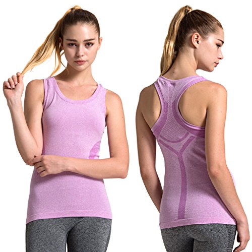 SEKERMAET Women's Fitness Workout Sport Tank Tops, Activewear Gym Yoga Seamless Camisole Dry Fit