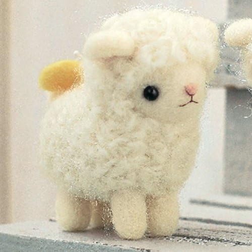 Amazon ふたごのひつじのマスコット手作りキット スターターセット 針 マット 付き 羊毛フェルトで作る羊のマスコット ウェルカムドール 手芸キット 通販