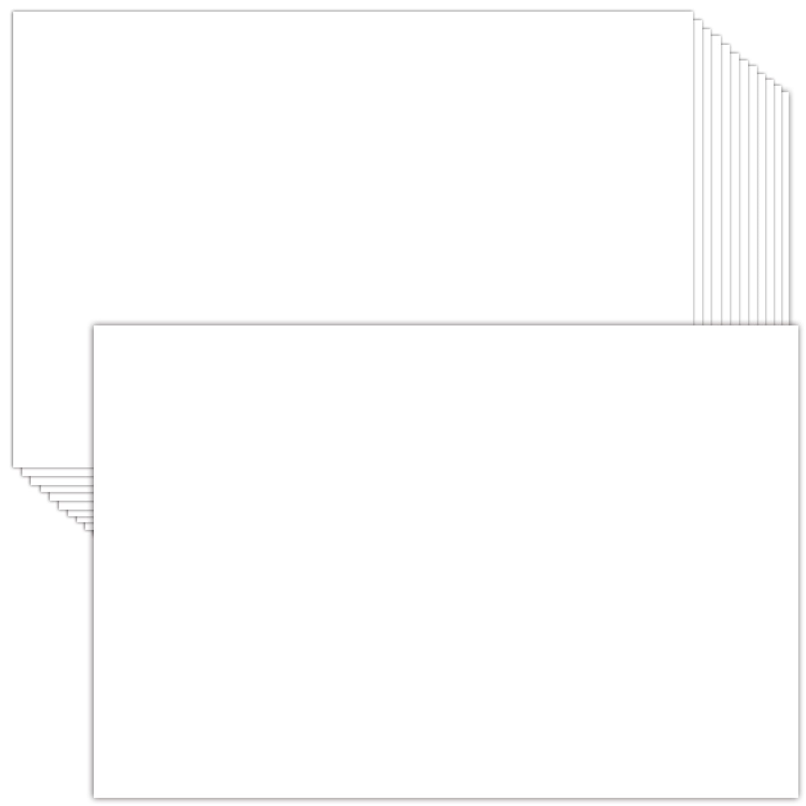 Photo 1 of Hysiwen 50 Sheets White Card Stock 5 x 7 Inches, 250gsm/92 lb Blank Cardstock Paper for Making Postcards, Invitation Cards, Greeting Cards, Paper Crafts or Drawing(W57)