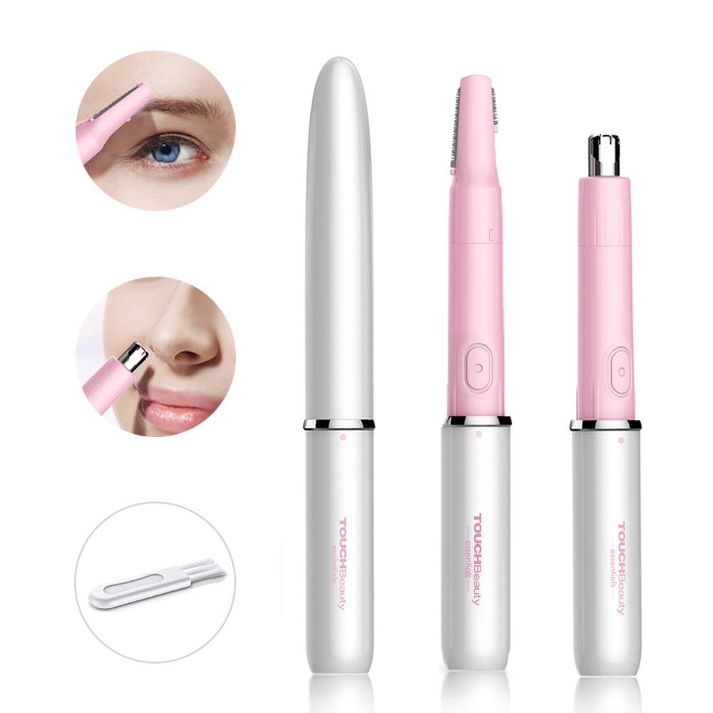 TOUCHBeauty Electric Eyebrow Trimmer, Nose Ear Trimmer, 2 in1 Hair