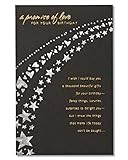 American Greetings A Promise Of Love Birthday Card for Sweetheart with Foil