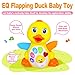 Coolecool Cute Duck Baby Musical Toys 18 Months Light Up Educational Electronic Activity Sound Music Toys for Toddlers Infant Preschools Kids (Yellow)