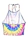ROMWE Women's Sexy Spiral Tie Dye Multicolor Print Backless Tie Halter Top M