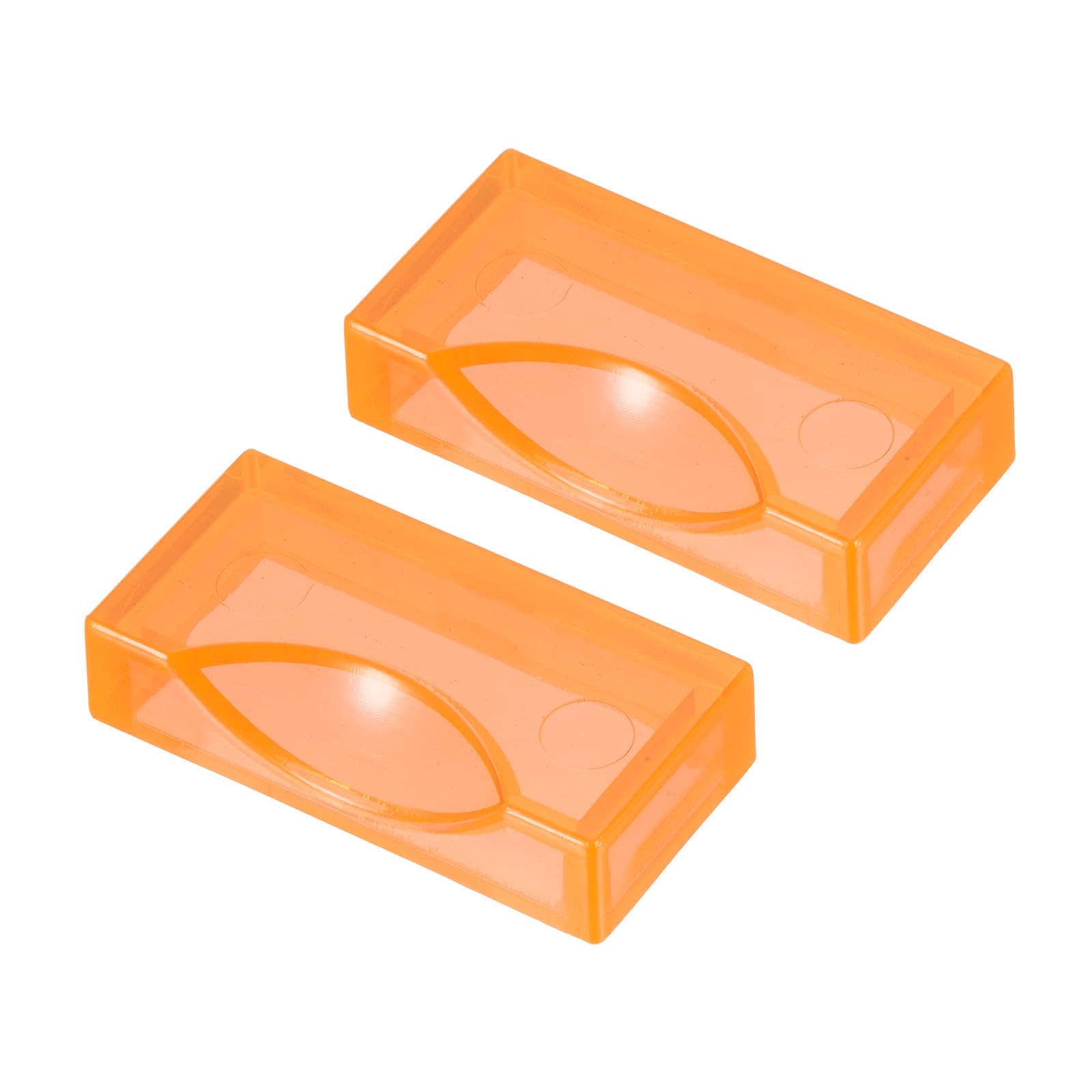PATIKIL Plastic Billiard Locator for 2 1/16" Pool Balls, 2 Pack Snooker Ball Holder Billiard Ball Position Marker, Orange