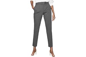 Miesuit Womens Dress Pants High Stretch Straight Leg Black Pants for Work Business Casual with Pockets