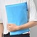 Bantoye 25 Pieces A4 Zipper File Bags, Zippered Waterproof PVC Pouch Plastic Zip Document Filing Folder 5 Colors