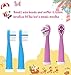 OJV Kids Electric Toothbrush Kids Tooth Brush Sonic Music Child Electric Toothbrush Waterproof Rechargeable Children Toothbrush for Kids Ages 3+