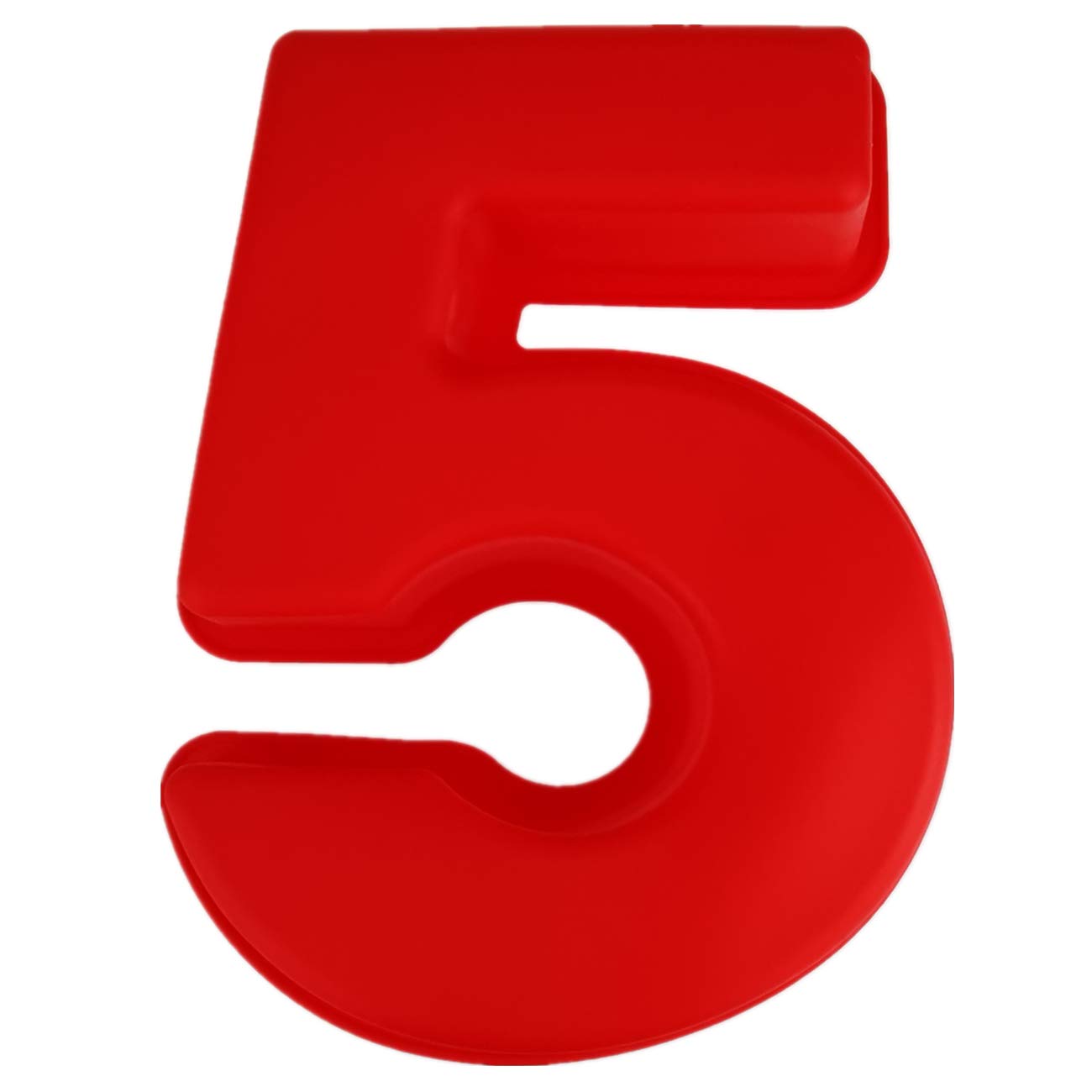 Eidoct 10 inch 3D Large Silicone Number Cake Moulds, DIY Baking Cake Mold, Birthday and Wedding Anniversary Day Silicone Baking Pans, Number (5)