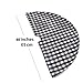 Vanteriam 48 Inches Christmas Tree Skirt Double Layers Black and White Plaid Buffalo for Xmas Holiday Tree Decorations