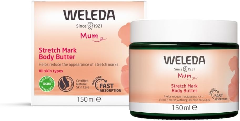 Weleda Organic Mama Pregnancy Body Butter 150ml Stretch Mark Prevention Reduce
