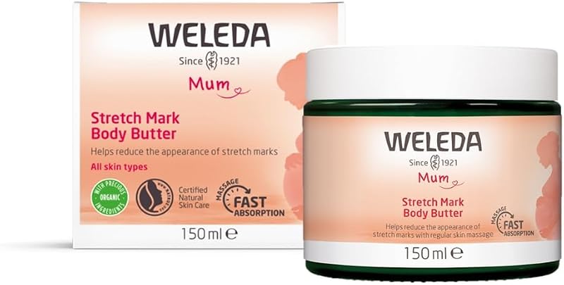 Weleda Organic Mama Pregnancy Body Butter 150ml Stretch Mark Prevention Reduce