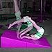gymmatsdirect Folding Gymnastics Incline Mat Large Cheese Wedge Ramp Skill Shape Triangle Tumbling Mats for Kids Play Home Exercise Aerobics