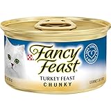 Purina Fancy Feast Pate Wet Cat Food, Chunky Turkey Feast - (24) 3 oz. Cans