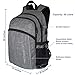 Laptop Backpack w/USB Charger Port ~ Fits 17 Inch Laptop and Tablet ~ Plentiful Storage with Anti Theft Pocket (Grey)