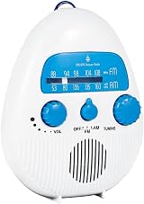 Sarini Waterproof Wireless FM AM Bathroom Shower Radio Portable Battery Digital view 2