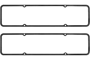 NIKUJUGA SBC Steel Core Rubber Valve Cover Gaskets Fits for All SB 283-327-350-383-400 Engines 7484BOX