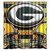 Green Bay Packers Pattern Custom Waterproof Polyester Fabric Bathroom Shower Curtain with 12 Hooks 66