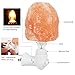 Syntus Himalayan Salt Lamp, 2 Pack Natural Pink Salt Rock Lamps Crystal Lamp Small Hand Carved Night Lights Wall Light with Grounding Plug for Lighting, Air Purifying and Electromagnetic Radiation