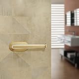 YUET Wall Mounted Toilet Roll Holder, Self Adhesive Gold SUS304 Stainless Steel view 9