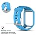 Feskio Accessory Replacement Soft Silicone Gel Watch Band Wristband Strap Sport Bracelet for Tomtom Runner 2 / Runner 3 / Spark 3 / Adventurer/Golfer 2 Sports GPS Running Smartwatch (One Size)