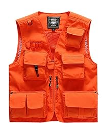Para hombre chaleco de pesca. Con 15 Multi bolsillos chaleco de fotógrafo de viaje al aire última intervensión Caza transpirable chaquetas