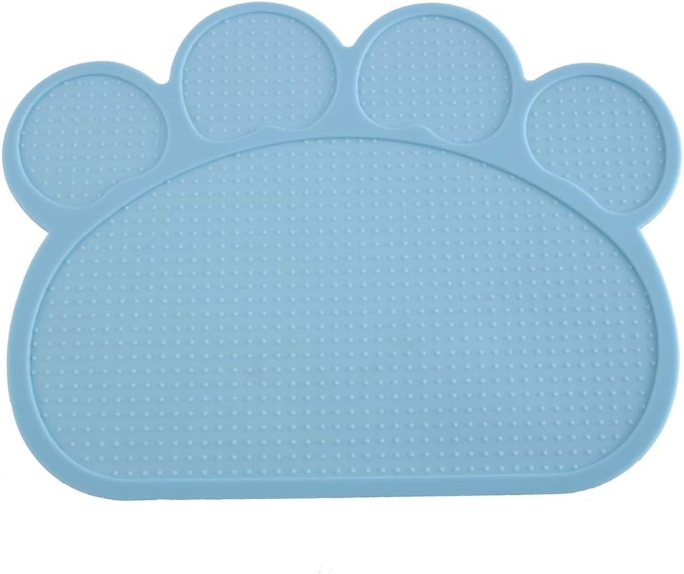 Rosestola Waterproof Dog Cat Pet Food Mats Non Slip Pet Dog Cat Bowl Mats Placemat Grade Dog Pet Cat Feeding Mat