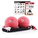 sFera Yoga Massage Balls, Trigger Point, Deep Tissue and Myofascial Therapy. 2 (2.5 inch) Firm Balls w/mesh Bag, (RLZ2 MED - Red)