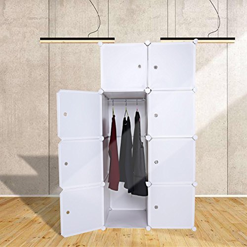 image for ferty 15 Cube Portable wardrobe storage closet Organizer, Freestanding