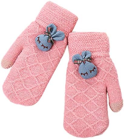 Women Multi-Function Rabbit Riding Screen Winter Gloves Soft Warm Mitten