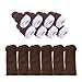 24+4 PCS Polyester Furniture Socks Maveek Chair Leg Floor Protector Chair Socks Elastic Wool Knit Floor Furniture Feet Covers Pads Knitting Socks Fit Furniture Leg Girth 1-1/2 to 2-1/4 Inches Coffee