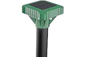 X-OCTENOL Solar Powered Mole Repeller Gopher Deterrent Outdoor Groundhog Repellent Ultrasonic Snake Armadillo Repeller Waterproof Effective for Yard Lawn Garden (2)