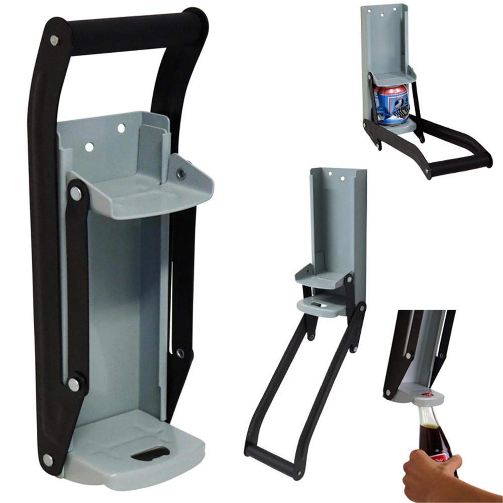 16 oz Steel Can Crusher/Bottle Opener,Recycling Heavy Duty Large Metal