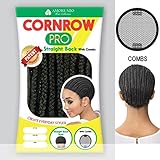 Amore Mio - CORNROW PRO CAP - Straight Back (with Combs) Mesh Weave Cap
