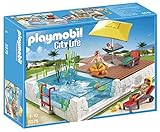 PLAYMOBIL Swimming Pool with Terrace Play Set