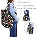 Flower Reusable Grocery Bags Durable 5 Pack Bulk Shopping Totes for Groceries Folding into Cube Zipper Pouch Foldable Shopping Bag Ripstop Reusable Bags for Travel Men Women