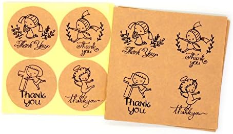 Christian Thank you sticker 1.5 inch Round 72pcs - Great For Stationaries, Gift Bags, Party Favors, Bridal Showers, Envelope Label Decorative Sticker And More!