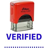 Verified Self Inking Rubber Stamp Office Stationary Custom Shiny Stamp