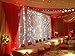 Ucharge 600 LED Curtain Icicle Lights with 8 Modes, Curtain String Fairy Wedding Led Lights for Wedding, Party, Home,Wall, Bathroom, Holiday Decorative Lights.(White)
