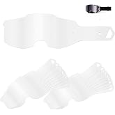 HWEIUA 50 Pack Standard Tear-Offs for Armega Goggles, Goggle Tear Offs Compatible with 100-Percent Armega Tear Offs 59056-00001, Maintain Clear Vision and Lens Protection