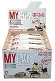 Pro Supps MYBAR Delicious Oven Baked Protein Bar (Ice Cream Cookie Crunch), 20g Protein, Only 6g Sugar, Gluten-free, No Trans Fat, Healthy on-the-go Snack. 12 Count, Net WT 1.94 ounces