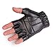 Yingniao Men's Leather Fingerless Motorcycle Driving Cycling Gloves