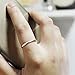 Nine2Five 925 Sterling Silver 2mm Classic Plain High Polished Wedding Band Comfort Fit Ring | Yellow & Rose Gold | Full & Half Sizes 5-14