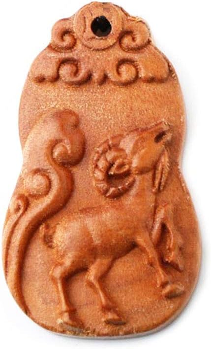 Handmade 12 Chinese Zodiac Rosewood Amulets (Recommended by USA Astrological Association) Spiritual Mantra on back side