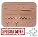 Doc Tools Large Suture Pad with Wounds - Light Skin - Perfect for Doctors Nurses Students Vets Training Skin