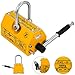 Happybuy Steel Magnetic Lifter 2200 LB Metal Lifting Magnet 1000 KG Neodymium Magnetic Lift Hoist Shop Crane(1000KG)