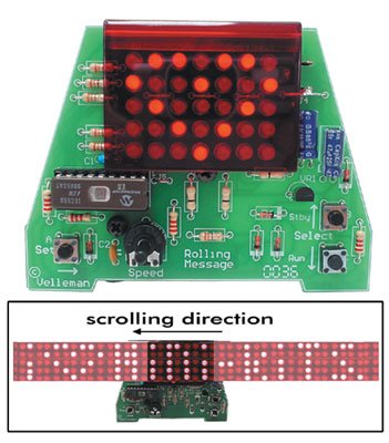 Rolling Message Display Kit
