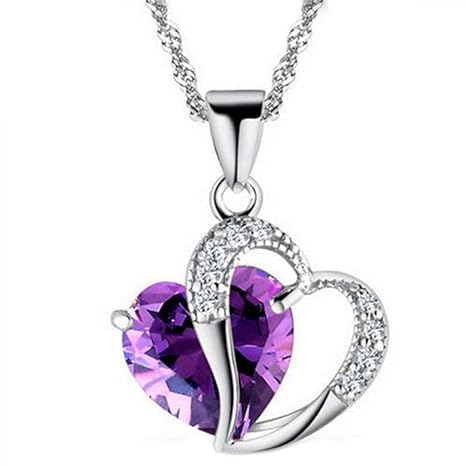 Dorical Damen 925 Sterling Silber 3A Zirkonia Halskette exquisite Geschenk/Frauen Halskette Beliebte Schmuck dchen Geschenk Promo
